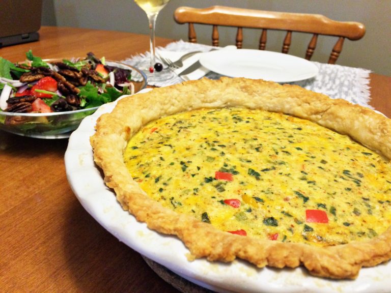 Crab Quiche - The Gourmet Housewife